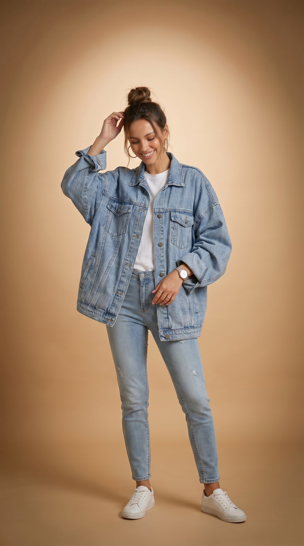 Chaqueta vaquera oversiza