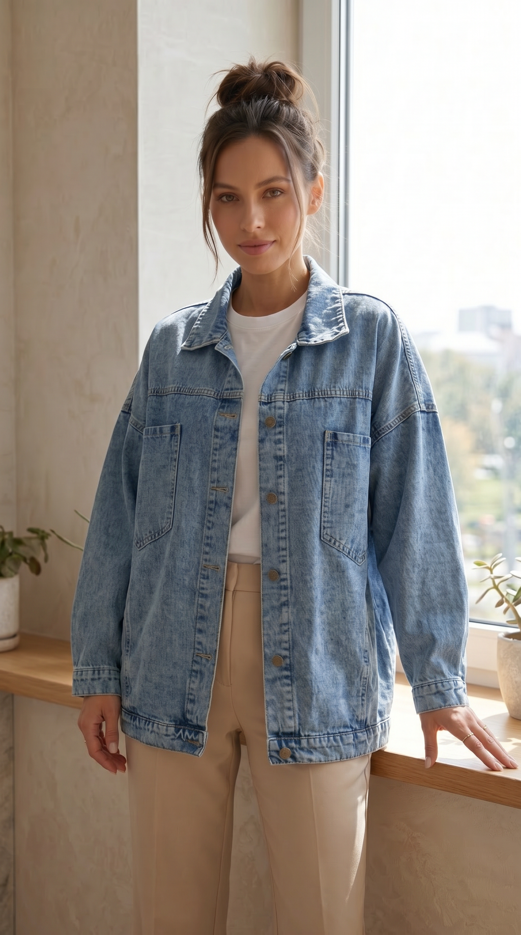 Chaqueta vaquera oversiza