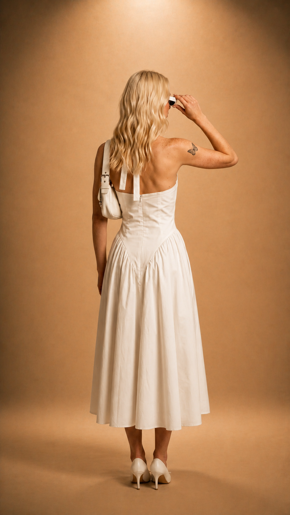 Vestido Adelina — Blanco Óptico