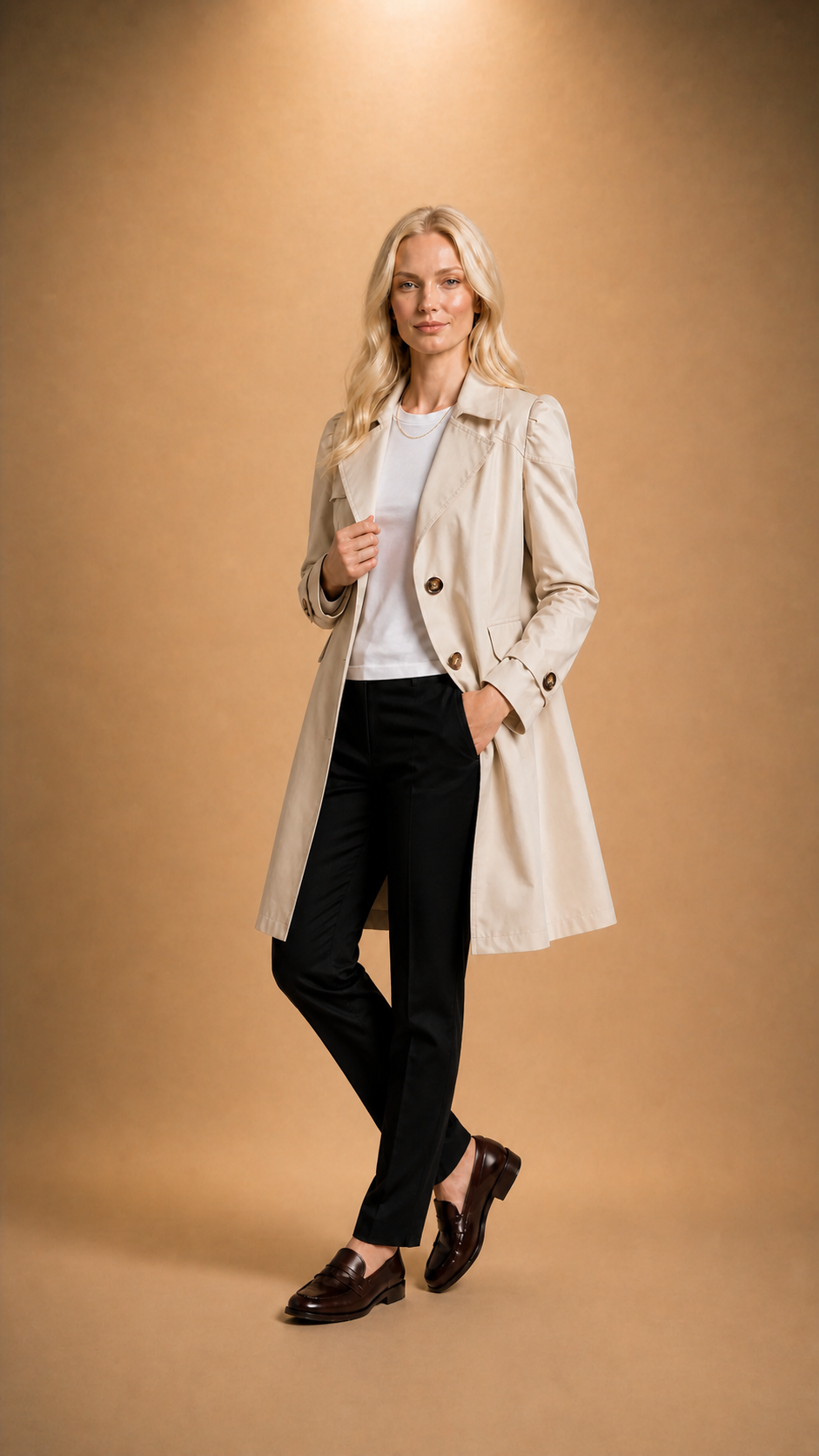 Gabardina Mujer Elegance Premium