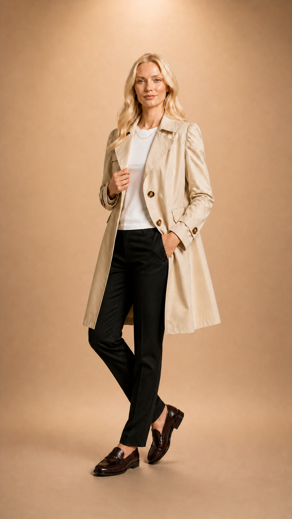 Gabardina Mujer Elegance Premium